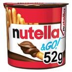 Buy Nutella  Go Chocolate Hazelnut Spread With Breadsticks 52g in UAE