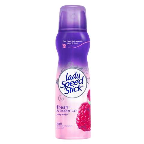 Lady Speed Stick, Fresh Essence, Antiperspirant Deodorant, Spray, Raspberry, 150ml