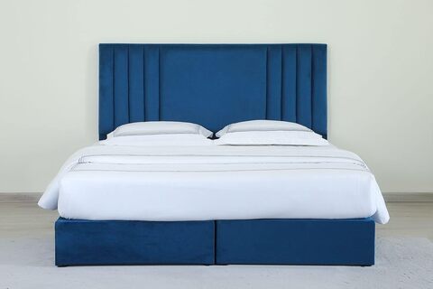 Blue king store bed frame