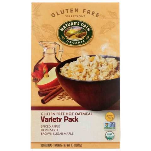 Nature&#39;s Path Organic Gluten Free Hot Oatmeal Variety 320 Gram