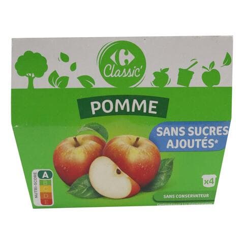 Carrefour Apple And Pear Compote 100g Pack of 4