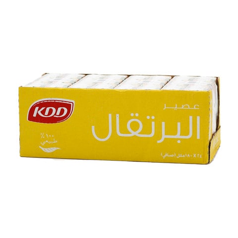 Buy Kdd Orange Juice 180ml 24 Pieces in Saudi Arabia