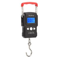 Generic-50Kg/5g LCD Digital Display Backlight Portable Hanging Hook Scale Double Accuracy Fishing Travel Mini Electronic Weighing Scale