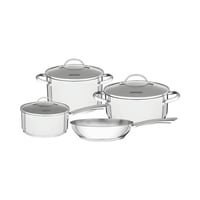 Tramontina Una Stainless Steel Cookware Set With Lid Silver 7 PCS