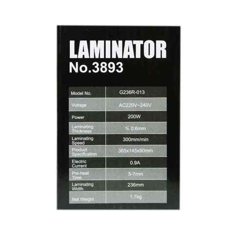 Deli Laminator Machine Max Width A4 1.7kg