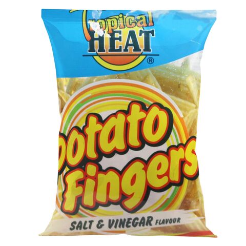 Tropical Heat Snacks Potato Fingers Salt &amp; Vinegar 50G