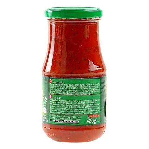 Carrefour Classic Basil Tomato Sauce 420g