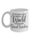 muGGyz Printed Ceramic Coffee Mug White 11Ounce