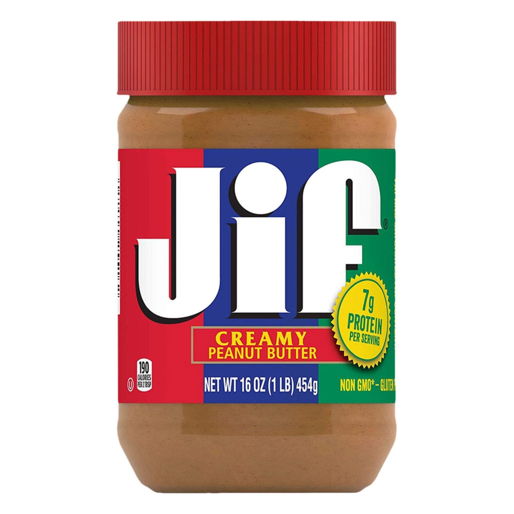 Buy JIF Creamy Peanut Butter 454g Online Shop Food Cupboard on