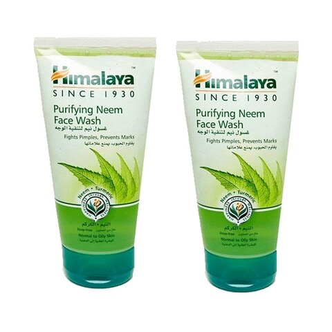 Buy Himalaya Purifying Neem Face Wash 150ml Pack of 2 in UAE