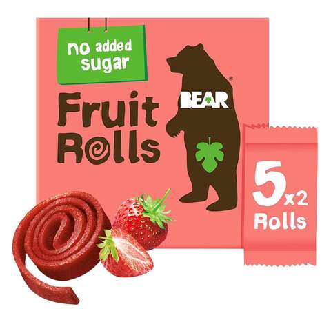 Bear Fruit Rolls Strawberry 20g x 5 Pieces