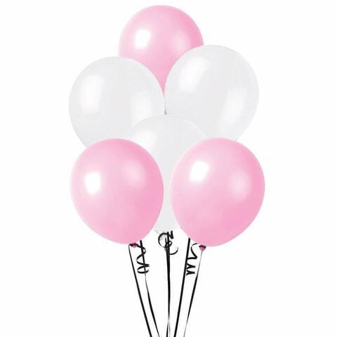 Buy Party Time 50 Pieces 12inch Metallic Balloon White Light Pink Pink For Birthday Decoration Wedding Decorations Engagement Baby Shower Theme Party Office Party Decoration Supplies Online Shop Stationery School