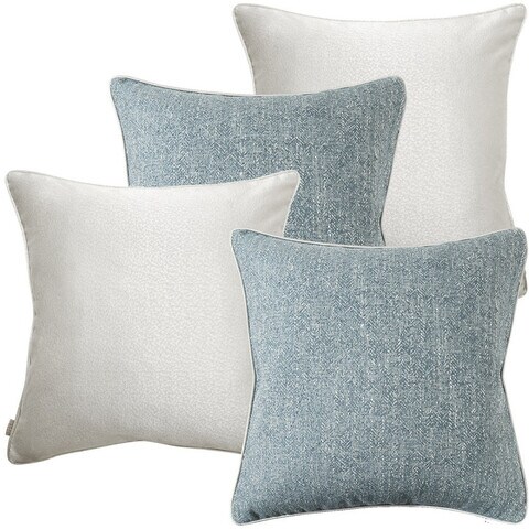 Soft blue hot sale throw pillows