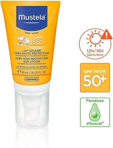 Mustela very high protection best sale sun lotion