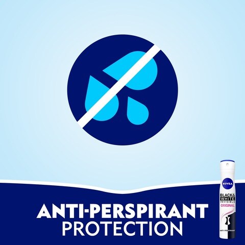 NIVEA Antiperspirant Spray for WoMen  Black &amp; White Invisible Protection Original 200ml