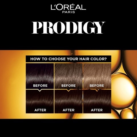 L&#39;Oreal  Paris Prodigy Ammonia Free Permanent Oil Hair Colour 5.0 Light Brown