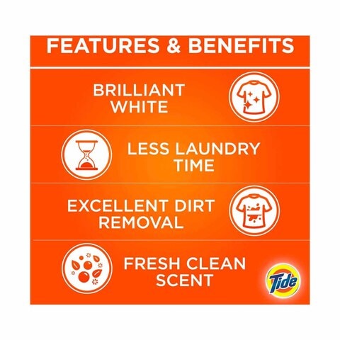 Tide Semi-Automatic Laundry Detergent Powder Original Scent Stain-free Clean Laundry Tide Washing Powder 3Kg