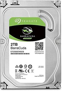 Seagate BarraCuda Internal Hard Drive 2TB SATA 6Gb/s 256MB Cache 3.5-Inch (ST2000DM008)