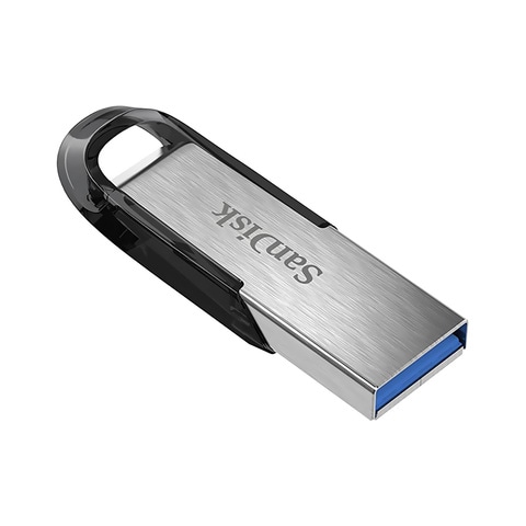 سانديسك الترا فلير USB فلاش درايف 64 غيغابايت - فضي