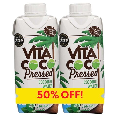اشتري Vita Coco Pressed Coconut Water 330ml Pack of 2 في الامارات