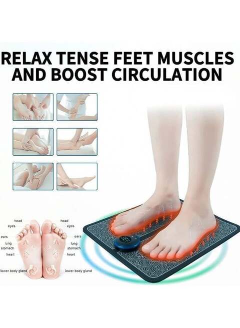 Generic USB Rechargeable Folding Portable Massage Foot Mat With Remote Control