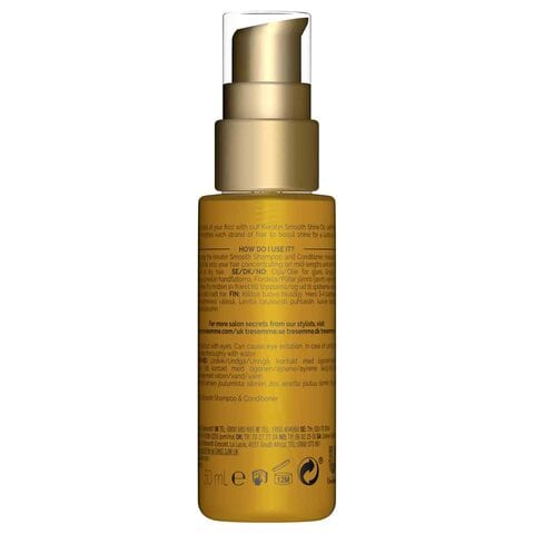 Tresemm&eacute; Keratin Smooth Hair Oil 5 Smoothing Benefits In 1 System With Marula Oil For Soft And Smooth Hair 50ml