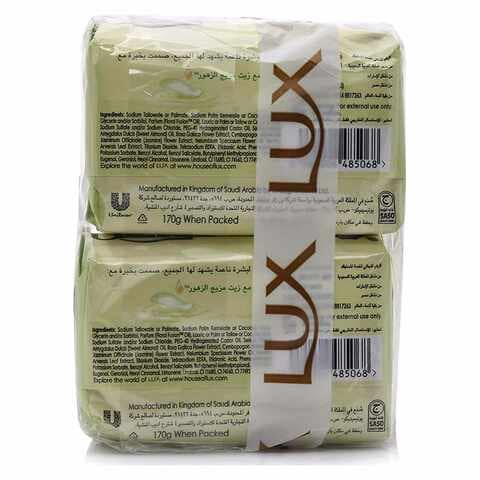 Lux Silk Sensation Bar Soap White 170g Pack of 6