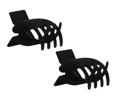 Aiwanto 2Pcs Hair Crab Beautiful Hair Clip For Pony Tail Hair Accessories For Girls Womens Black