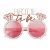 Ginger Ray Blush Hen Bride To Be Sunglasses- Pink/Rose Gold