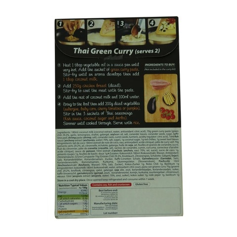 De Siam Thai Meal Kit Green Curry 260g