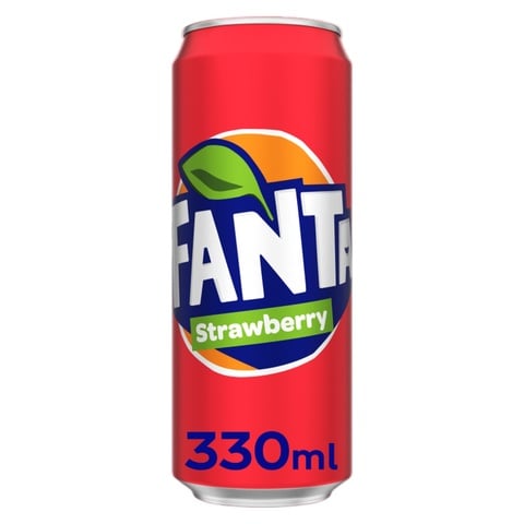 Fanta Strawberry Carbonated Soft Drink Can 330ml