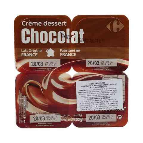 Carrefour Chocolate Flavoured Cream Dessert 125gx4