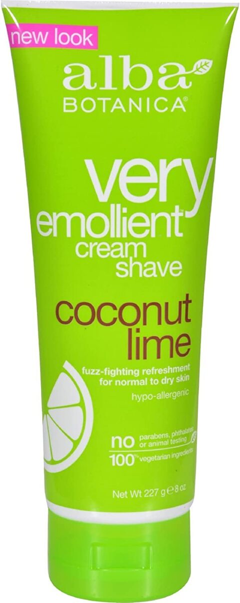 اشتري Alba Botanica Moisturizing Cream Shave Coconut Lime, 8 Fl Oz في الامارات