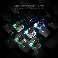 Redragon K530 Draconic 60% Compact RGB Wireless Mechanical Keyboard, 61 Keys TKL Designed 5.0 Bluetooth Gaming Keyboard With Brown Switches And 16.8 Million RGB Lighting For PC, Laptop, Cell Phone