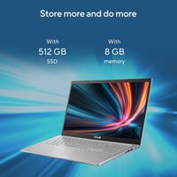 Asus VivoBook 15 X1500EP-BQ586W Slim Laptop Core i5-1135G7 8GB RAM 512GB SSD NVIDIA GeForce MX330 2GB 15.6-Inch FHD Indie Black with Backpack, Mouse included