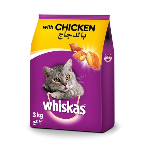 Whiskas Chicken Flavoured Dry Cat Food 3kg