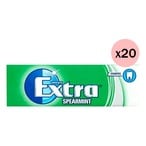 اشتري Wrigleys Extra Spearmint Chewing Gum 14g Pack of 20 في الامارات