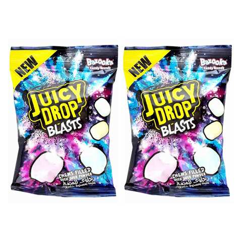 Bazooka Juicy Drop Blasts Candy 120g x Pack of 2