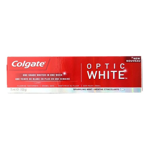 Colgate Optic White Fluoride Toothpaste 75ml