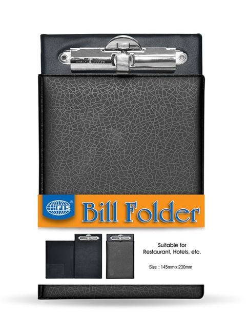 Fis Bill Folder Black/Silver