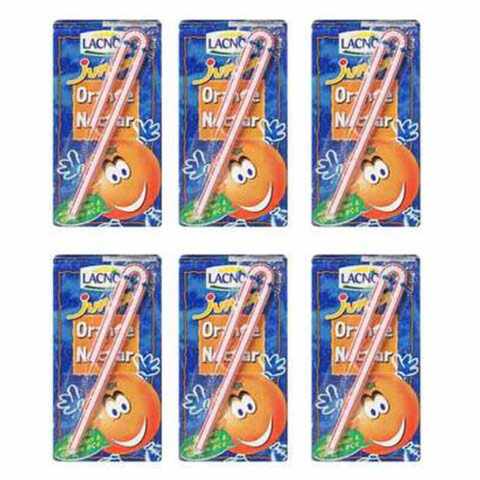Lacnor Junior Juice Orange 125ml Pack of 6