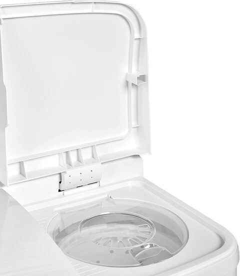 Super General 10 Kg Twin-Tub Semi-Automatic Washing Machine, SGW-1056-N, White (Top-Load Washer, Low Noise Gear Box, Spin-Dry, 84 x 49 x 92 Cm, 1 Year Warranty) - Installation not Included