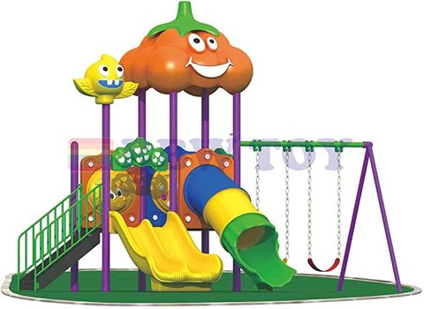 Rainbow Toys - Outdoor Children Playground Set Garden Climbing frame Swing Slide 4.5 * 2.8 * 3 Meter RW-12050