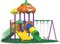 Rainbow Toys - Outdoor Children Playground Set Garden Climbing frame Swing Slide 4.5 * 2.8 * 3 Meter RW-12050