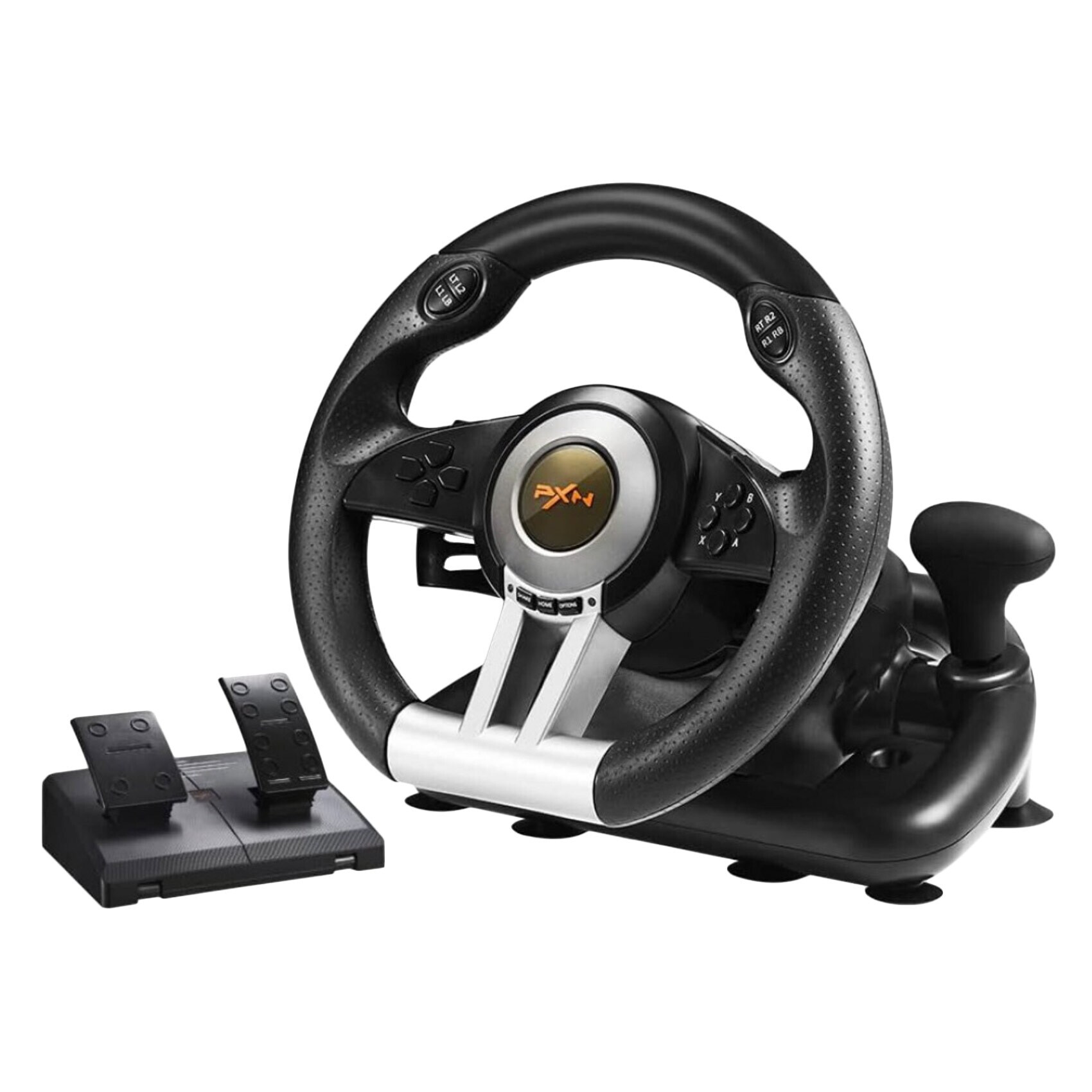 Buy PXN V9 Gaming Steering Wheel And Floor Pedals Black Online - Shop  Smartphones, Tablets & Wearables on Carrefour Jordan