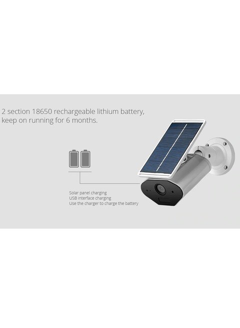 Solar powered wireless store home security camera