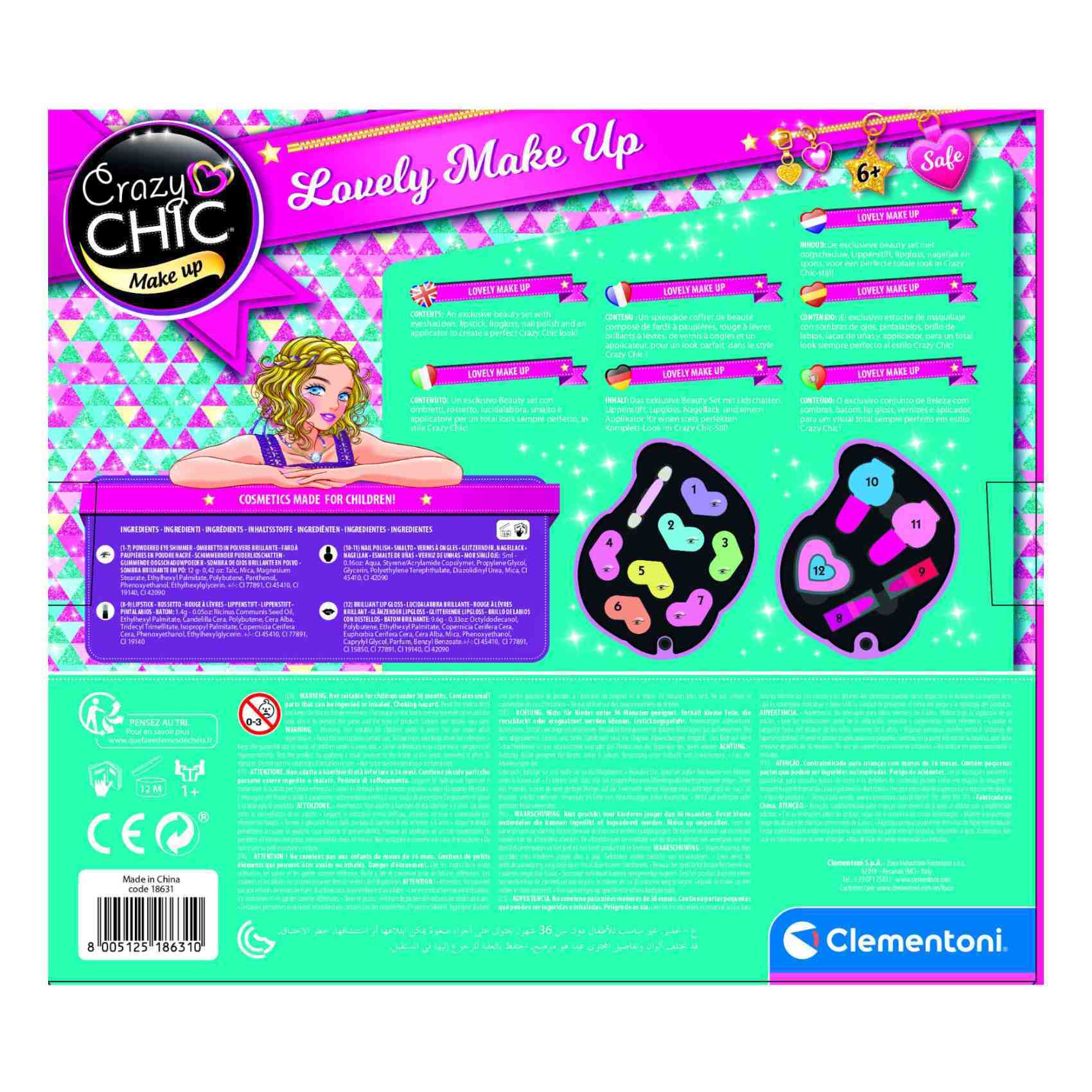 Buy Clementoni Crazy Chic Mermaid Lovely Makeup Multicolour Online - Shop  Toys & Outdoor on Carrefour UAE