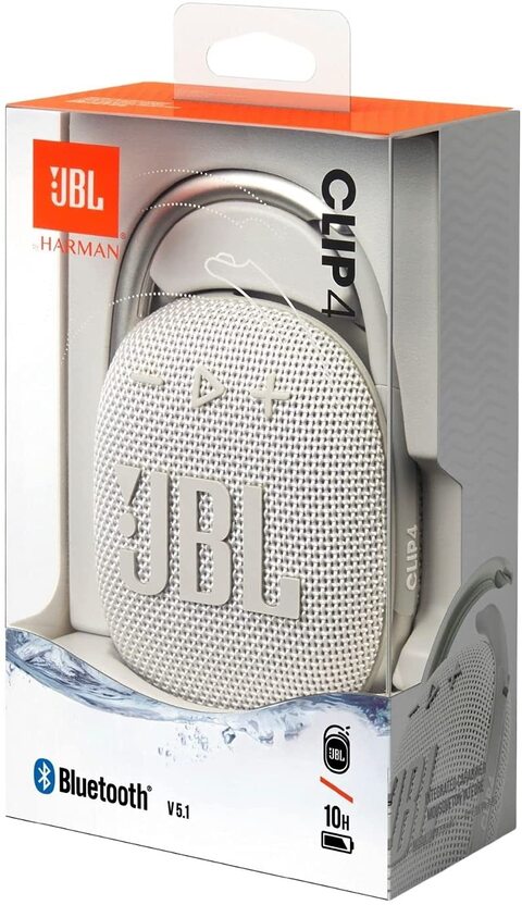 Buy JBL CLIP 4 Ultra-portable Waterproof Speaker, White Online - Shop  Electronics & Appliances on Carrefour UAE