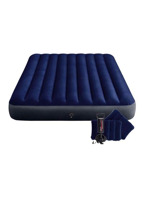 Intex - Intex 64765 Dura-Beam Standard Classic Downy Air Bed Plastic Blue