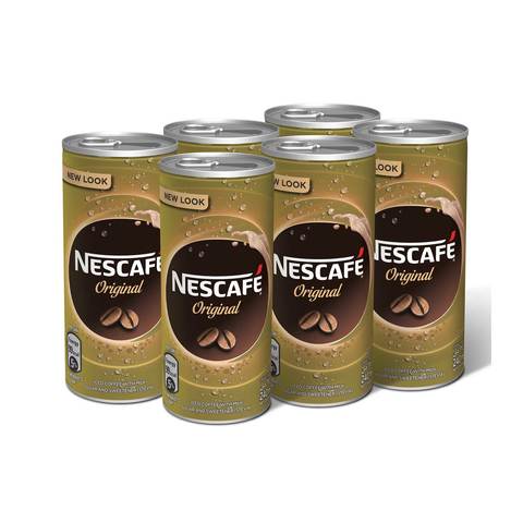 Nescafe Ready To Drink Original Chilled Coffee Can 240ml x6